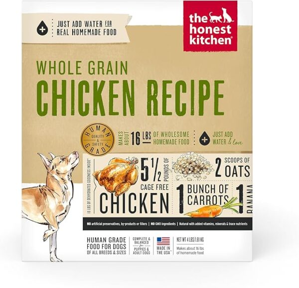 Dehydrated Whole Grain Chicken Dog Food,